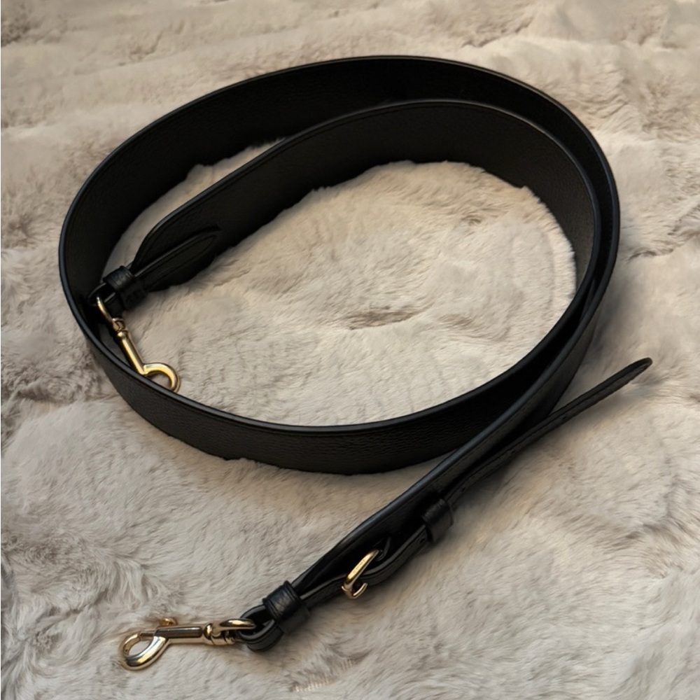 coach leather strap 45.25"